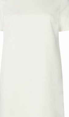 Dorothy Perkins Womens Luxe Ivory Zip Back Tunic- White DP12331322