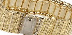 Dorothy Perkins Womens Marbled Stone Bracelet- Gold DP49815700