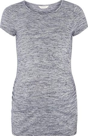 Dorothy Perkins, 1134[^]262015000705301 Womens Maternity Navy Ruched T shirt- Navy