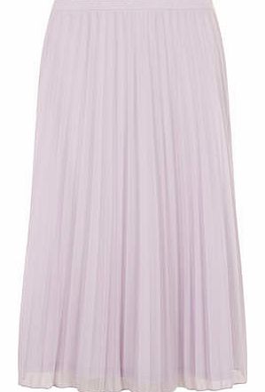 Dorothy Perkins Womens Mesh Lavender Long Length Midi Skirt-