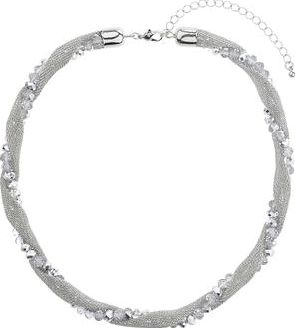 Dorothy Perkins, 1134[^]262015000715169 Womens Mesh Twist Bead Short Necklace- Clear