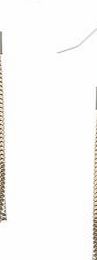 Dorothy Perkins Womens Mixed Metal Tassel Earrings- Gold