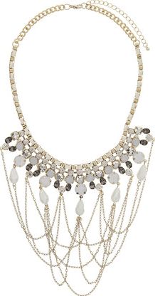 Dorothy Perkins, 1134[^]262014000642695 Womens Multi Chain Necklace.- White DP49815170