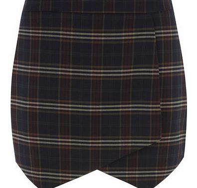 Dorothy Perkins Womens Multi Check Mini Skirt- Multi Colour