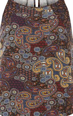 Dorothy Perkins Womens Multi Colour Paisley Cami Top- Multi