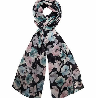 Dorothy Perkins Womens Multi Coloured Water Lily Chiffon Scarf-