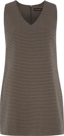 Dorothy Perkins, 1134[^]262015000711969 Womens Navy and Camel Dogtooth Tunic- Blue