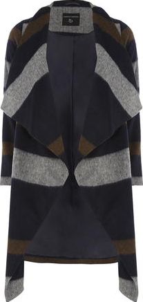 Dorothy Perkins, 1134[^]262015000710740 Womens Navy and Camel Waterfall Cape- Blue