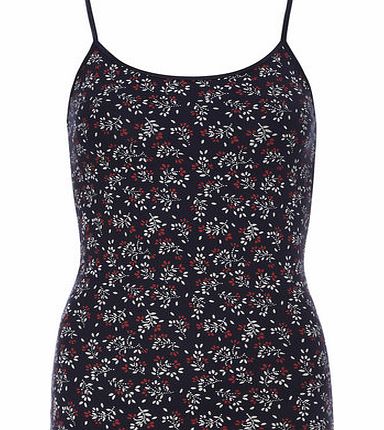 Dorothy Perkins Womens Navy Ditsu Floral Cami Top- Navy DP56397932