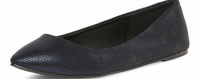 Dorothy Perkins Womens Navy shimmer spot point pumps- Navy