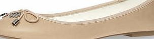 Dorothy Perkins Womens Nude charm detail ballet pumps- White