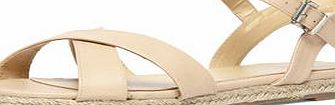 Dorothy Perkins Womens Nude espadrille flat sandals- Nude