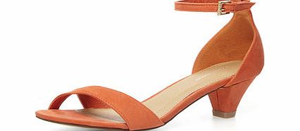 Dorothy Perkins Womens Orange low heel sandals- Orange DP22297574