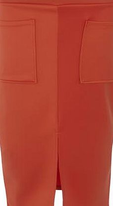 Dorothy Perkins Womens Orange Pocket Tube Skirt- Orange DP14707240