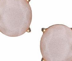 Dorothy Perkins Womens Oval Stud Earrings- Gold DP49815936