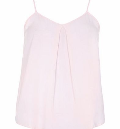 Dorothy Perkins Womens Pale Pink Pleat Cami Top- Pink DP05497611