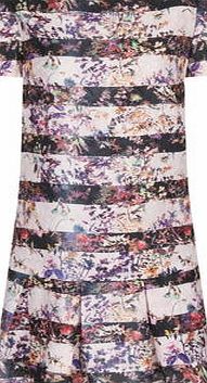 Dorothy Perkins Womens Paper Dolls Floral Stripe Jacquard Tunic-