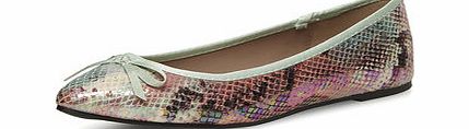 Dorothy Perkins Womens Pastel Snake Pointed Pumps- Pastel Mix