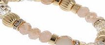 Dorothy Perkins Womens Peach Mix Bead Bracelet- Pink DP49815928
