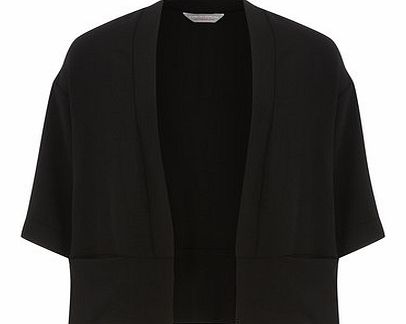 Dorothy Perkins Womens Petite black kimono jacket- Black