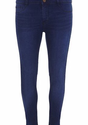 Dorothy Perkins Womens Petite blue Frankie jeggings- Blue