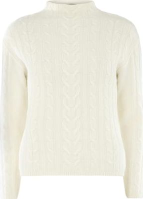 Dorothy Perkins, 1134[^]262015000705675 Womens Petite ivory cable jumper- White DP79854000