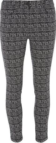 Dorothy Perkins, 1134[^]262015000713054 Womens Petite Print Bengaline Trousers- Black