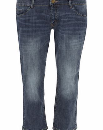Dorothy Perkins Womens Petite ``Riley`` roll up jeans- Blue