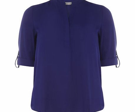 Dorothy Perkins Womens Petite roll sleeve shirt- Violet DP79293917