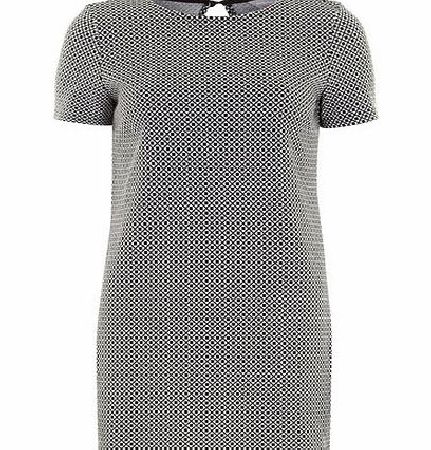 Dorothy Perkins Womens Petite tile geo tunic- Black DP79851603