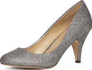 Dorothy Perkins, 1134[^]262015000707396 Womens Pewter Casey round toe court Shoes-