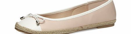 Dorothy Perkins Womens Pink and white espadriles- Pink DP19932345