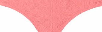Dorothy Perkins Womens Pink Crochet Bikini Bottoms- Pink