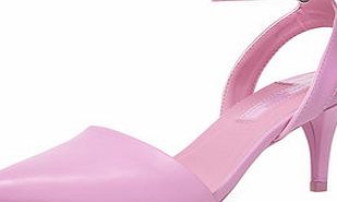 Dorothy Perkins Womens Pink mid height 2-part court shoes- Pink