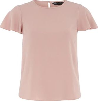 Dorothy Perkins, 1134[^]262015000706985 Womens Pink Soft T Shirt- Pink DP05596314