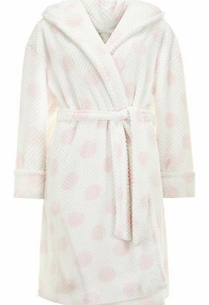 Dorothy Perkins Womens Pink Spotted Dressing Gown- Pink DP33002514