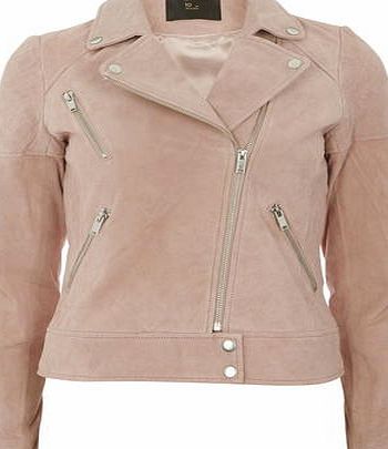 Dorothy Perkins Womens Premium Pink Suede Jacket- Pink DP92274014