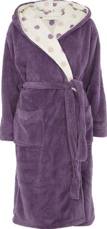 Dorothy Perkins, 1134[^]262015000710930 Womens Purple and Blush Spot Robe- Purple