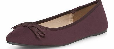 Dorothy Perkins Womens Purple point flat pumps- Purple DP19881472