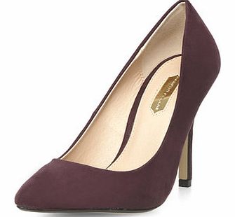 Dorothy Perkins Womens Purple pointed court shoes- Purple