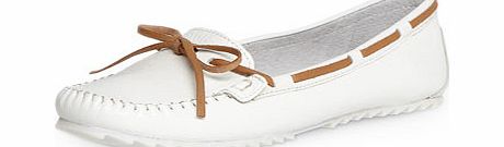 Womens Ravel Chic stylish boat shoes- White
