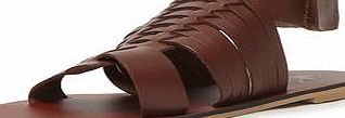 Dorothy Perkins Womens Ravel Leather Sandals- Brown DP23000647