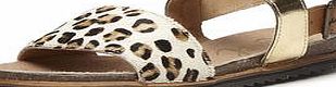 Dorothy Perkins Womens Ravel Leather Sandals- Leopard DP23000667