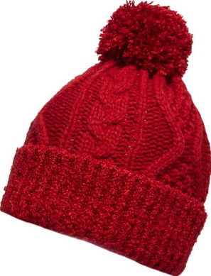 Dorothy Perkins, 1134[^]262015000716390 Womens Red Boucle Beanie- Red DP11169116