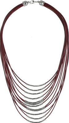 Dorothy Perkins, 1134[^]262015000709288 Womens Red Fabric Multirow Necklace- Red