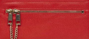Dorothy Perkins Womens Red triple zip purse- Red DP18411512