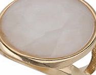 Dorothy Perkins Womens Round Stone Ring- Cream DP49815851