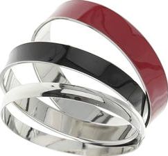 Dorothy Perkins, 1134[^]262015000715178 Womens Silver Bangle Pack- Red DP49816268