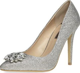 Dorothy Perkins, 1134[^]262015000714073 Womens Silver Fliss Court- Silver DP22331222
