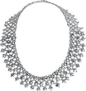 Dorothy Perkins, 1134[^]262015000715158 Womens Sparkle Beaded Short Necklace- Grey